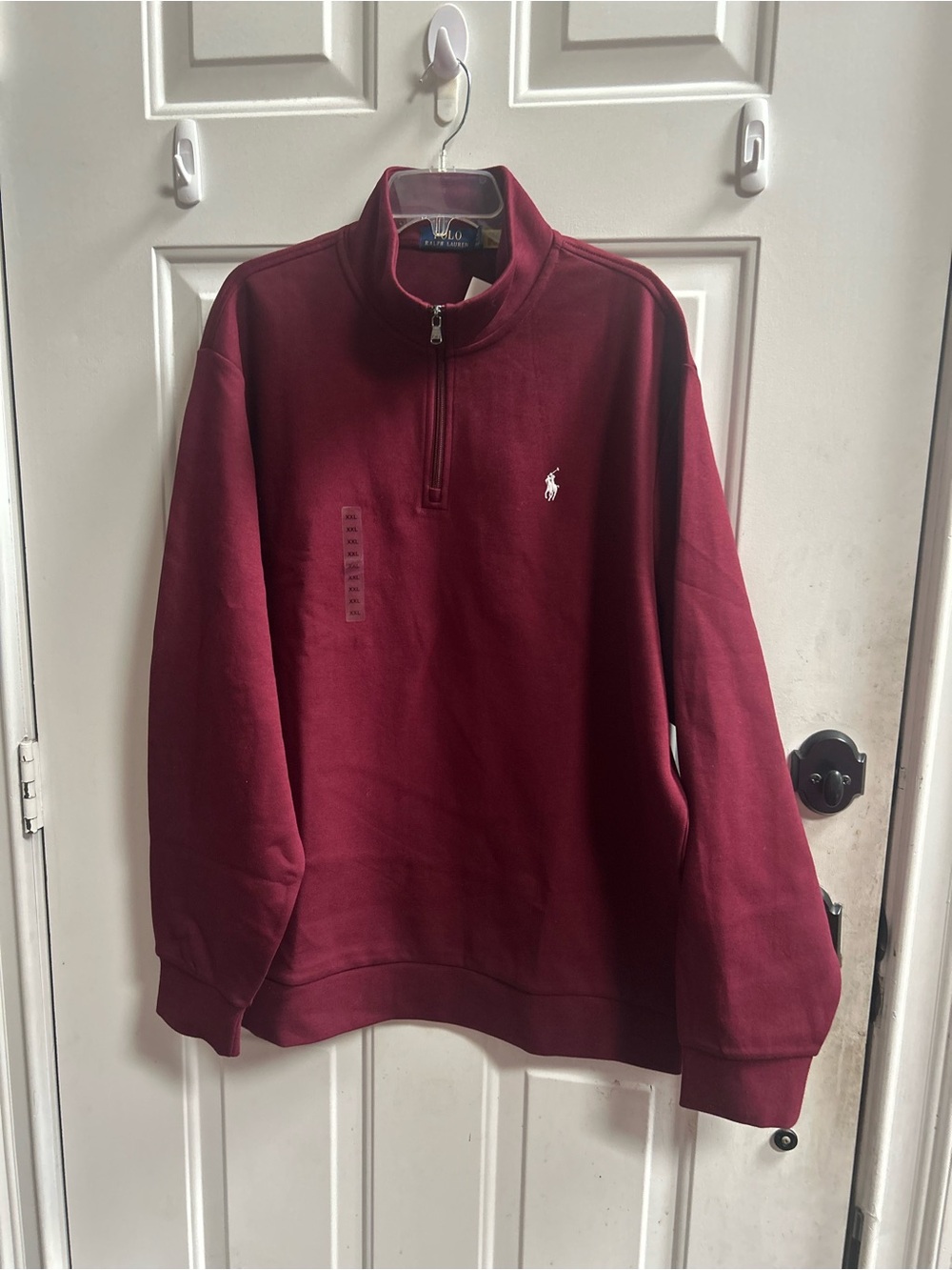 Polo by Ralph Lauren Men’s Quarter-Zip Sweatshirt - Wine